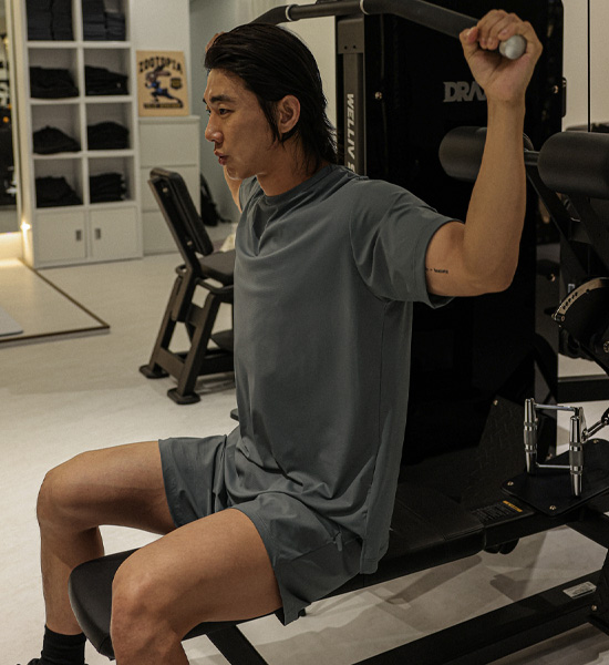 (L-6XL)<BR>알파샤 冷却 半そでティー<br><font color="#072c81"><B>[ W.DNA ]</B></font><br><font color="#098a09"><B>長さを選択 (基本的な,ロング+4cm)</B></font>