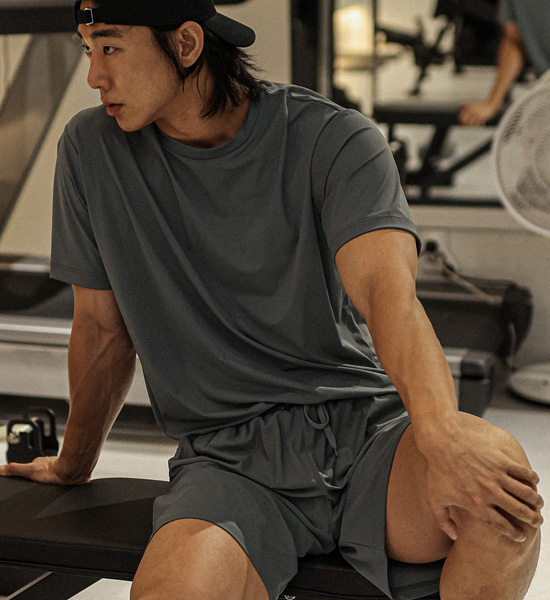 (L-6XL)<BR>알파샤 冷却 半そでティー<br><font color="#072c81"><B>[ W.DNA ]</B></font><br><font color="#098a09"><B>長さを選択 (基本的な,ロング+4cm)</B></font>