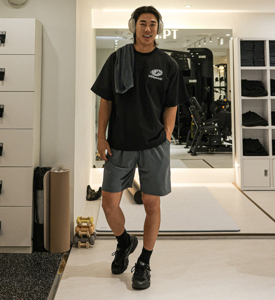 (L-6XL)<BR>카이미야 冷却 バンディング半ズボン<br><font color="#072c81"><B>[ W.DNA ]</B></font>