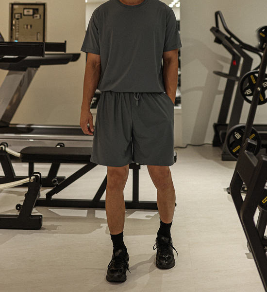 (L-6XL)<BR>카이미야 冷却 バンディング半ズボン<br><font color="#072c81"><B>[ W.DNA ]</B></font>