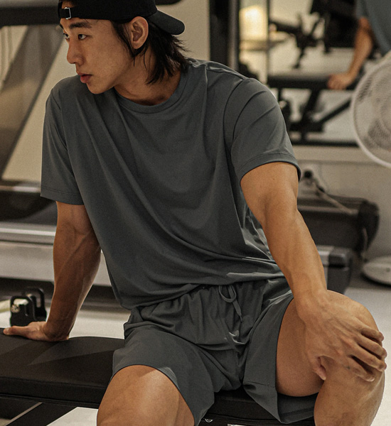 (L-6XL)<BR>알파샤 冷却 半そでティー+카이미야 冷却 バンディング半ズボン<br><font color="#072c81"><B>[ W.DNA ]</B></font><br><font color="#098a09"><B>長さを選択 (基本的な,ロング+4cm)</B></font>