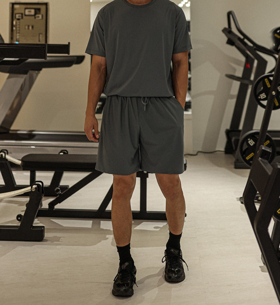 (L-6XL)<BR>알파샤 冷却 半そでティー+카이미야 冷却 バンディング半ズボン<br><font color="#072c81"><B>[ W.DNA ]</B></font><br><font color="#098a09"><B>長さを選択 (基本的な,ロング+4cm)</B></font>