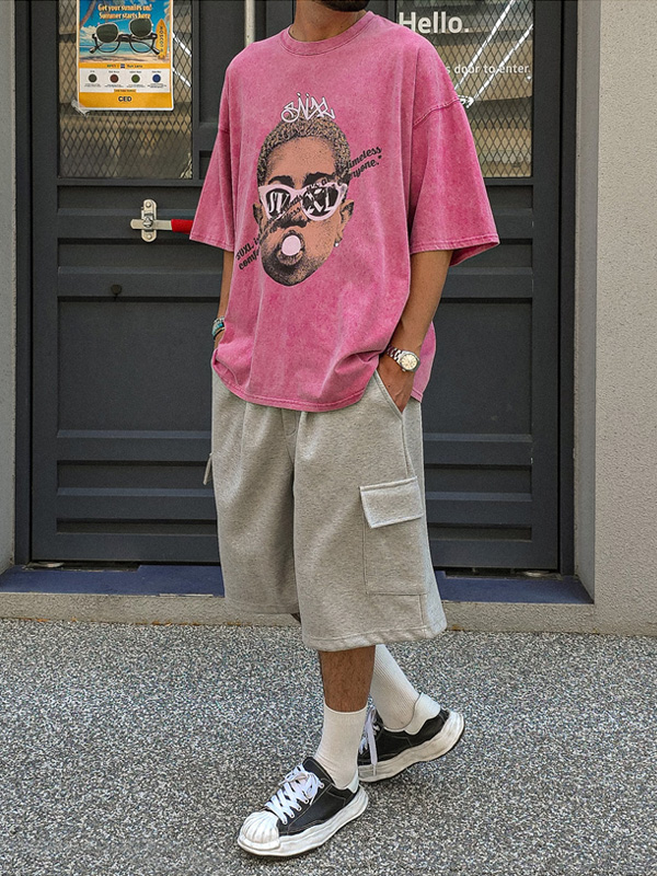 (XL-5XL)<br>포르카모 カーゴバンディングショートパンツ