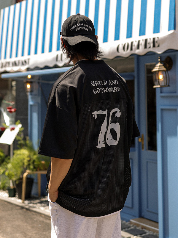 (XL-6XL)<BR>마다인 半袖のラグビーシャツ T041 <br><font color="#072c81"><B>[ W.DNA ]</B></font>