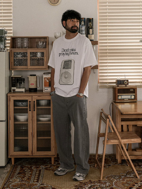 (XL-6XL)<BR>토르카만 セミワイドフィット デニムバンディングパンツ 9513