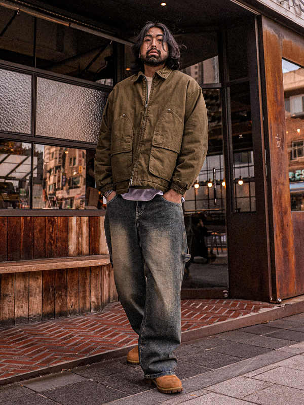 로아프 ワイドフィット デニムパンツ