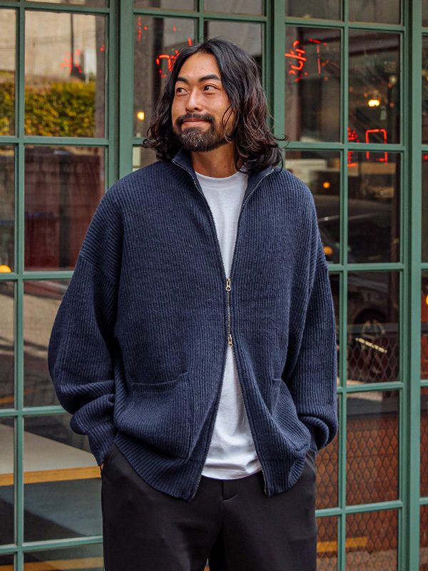 <br><font color="#fd0303">[365SALE]</font><br><font color="#2046a7">★교환/반품불가★</font><BR>얼브리 ニットジップアップ