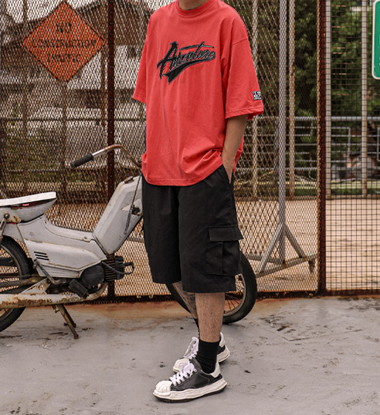 (L-5XL)<br>바그랏 リネン カーゴバンディングショートパンツ