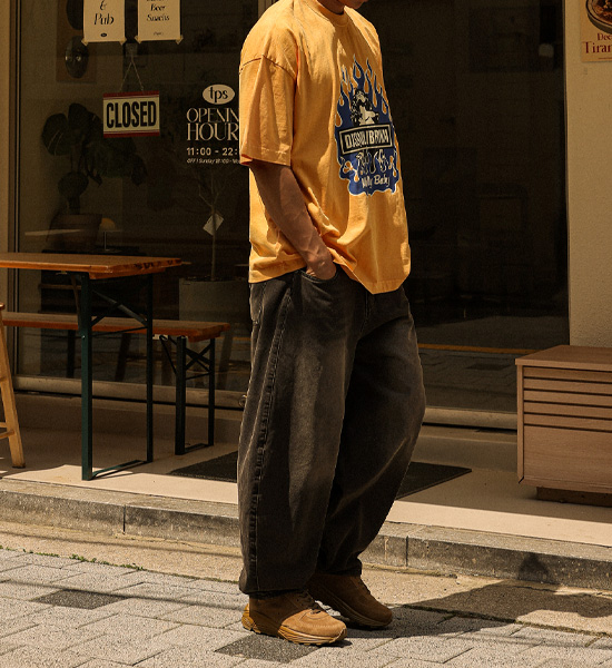 (XL-4XL)<br>후아리나 顔料 半そでティー