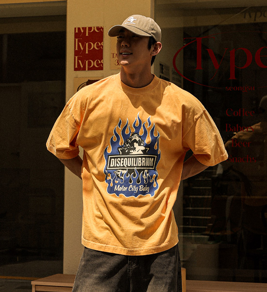 (XL-4XL)<br>후아리나 顔料 半そでティー