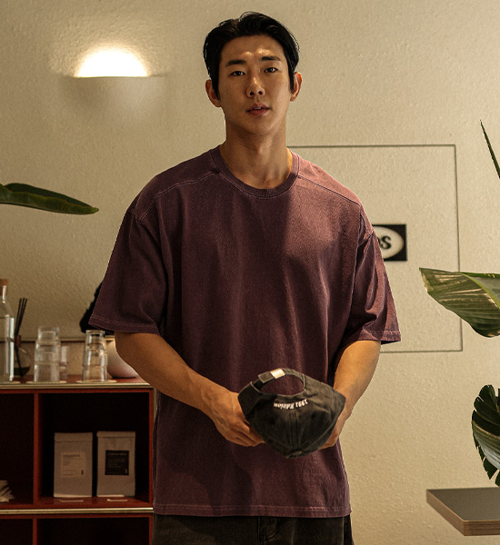 (XL-4XL)<br>라차리타 顔料 半そでティー