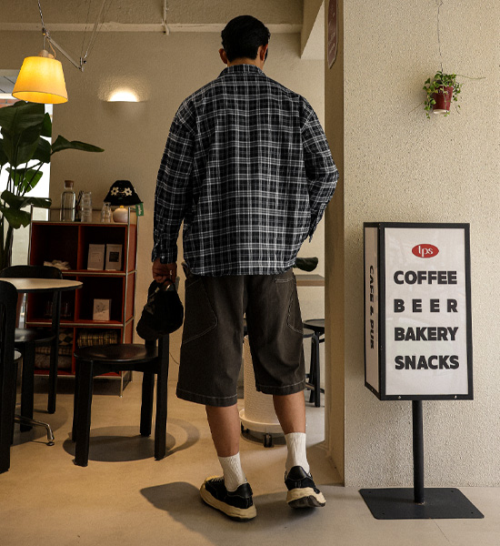 (XL-6XL)<BR>카파야탄 チェック柄のシャツ