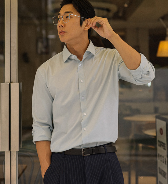 (L-4XL)<BR>그리디스 ドレスシャツ