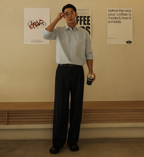 (L-4XL)<BR>그리디스 ドレスシャツ