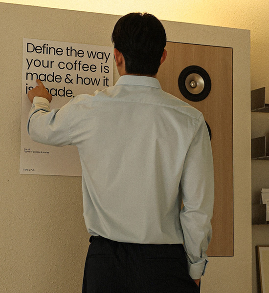 (L-4XL)<BR>그리디스 ドレスシャツ