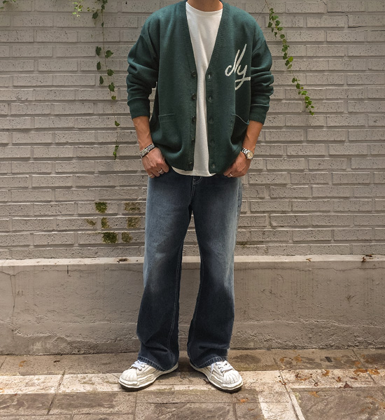 파포라스 セミワイドフィット デニムパンツ 654