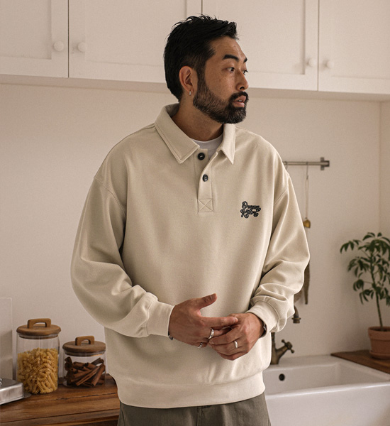 (M-6XL)<BR>바야즈 ワッフル カラーティー 3383