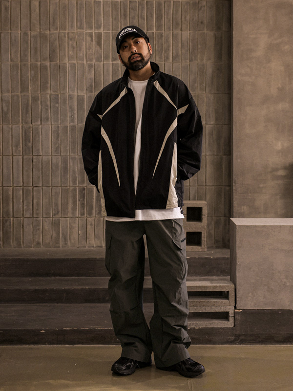 (M-6XL)<BR>아토비 配色 防風 2876