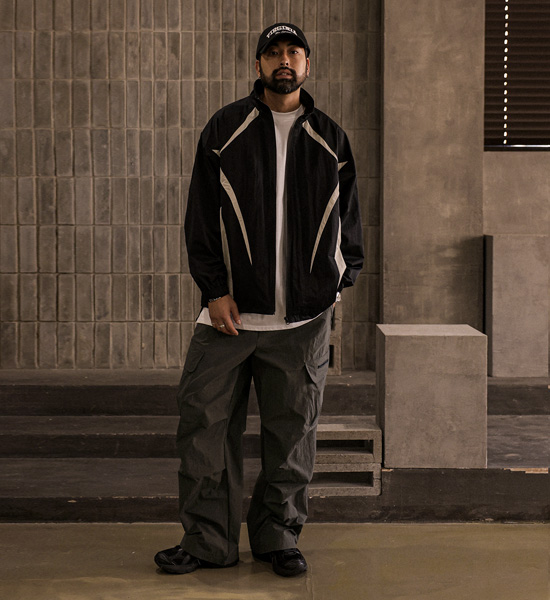 (M-6XL)<BR>아토비 配色 防風 2876