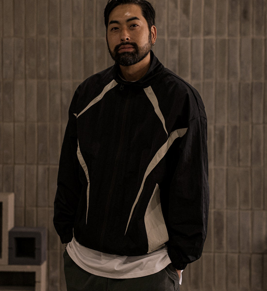 (M-6XL)<BR>아토비 配色 防風 2876