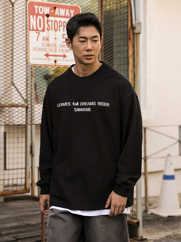 (XL-6XL)<br>칼차키 니트지 長袖Tシャツ 3525