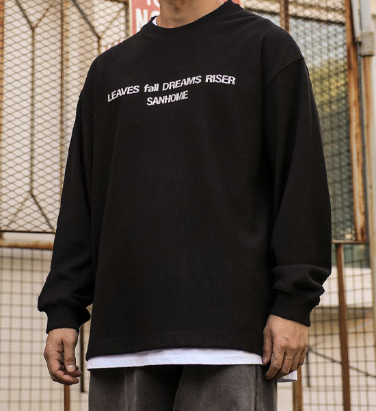 (XL-6XL)<br>칼차키 니트지 長袖Tシャツ 3525