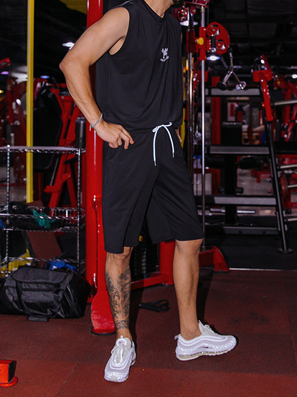 (L-6XL)<BR>리비에라 아이스 袖なし+プライマー 아이스 トレーニング ハーフパン<br><font color="#072c81"><B>[ W.DNA ]</B></font>