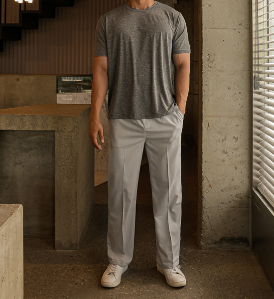 (M-6XL)<br>クールな 촉감 機能性 半そでティー<br><font color="#224f20"><B>*長さを選択 (基本的な,ロング+6cm)</B></font>