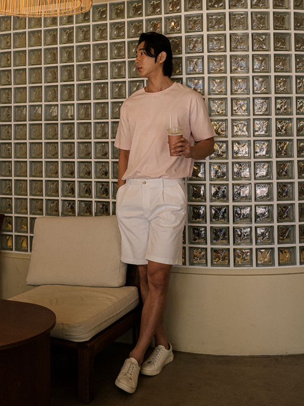 (M-6XL)<br>옹기종기 ラウンド半袖Tシャツ <br><font color="#098a09"><B>長さを選択 (基本的な,ロング+6cm)</B></font>