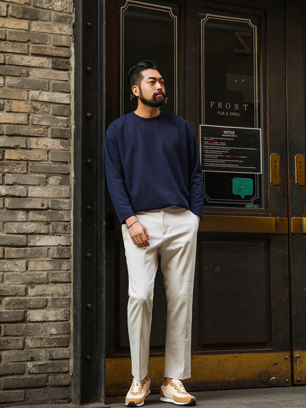 (L~5XL)<br>맥스루즈 長袖Tシャツ