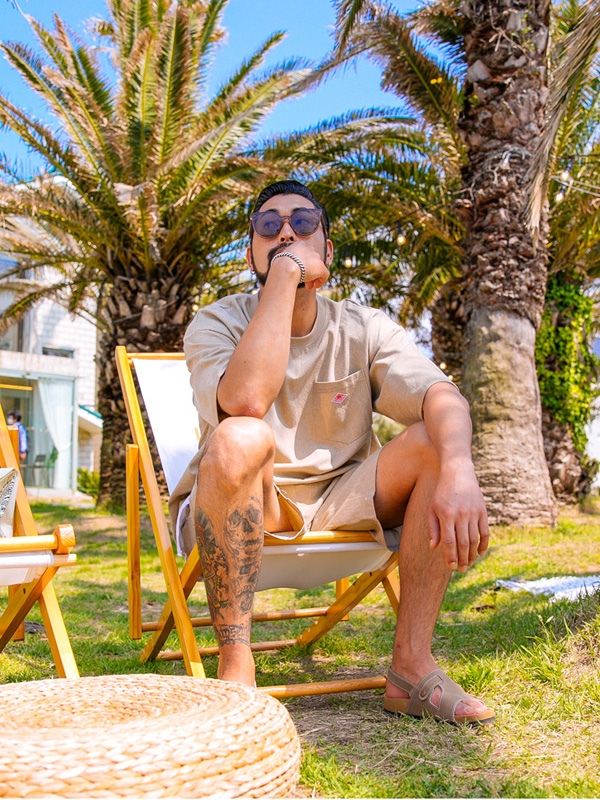 (XL-6XL)<br>클리핑 半そでティー