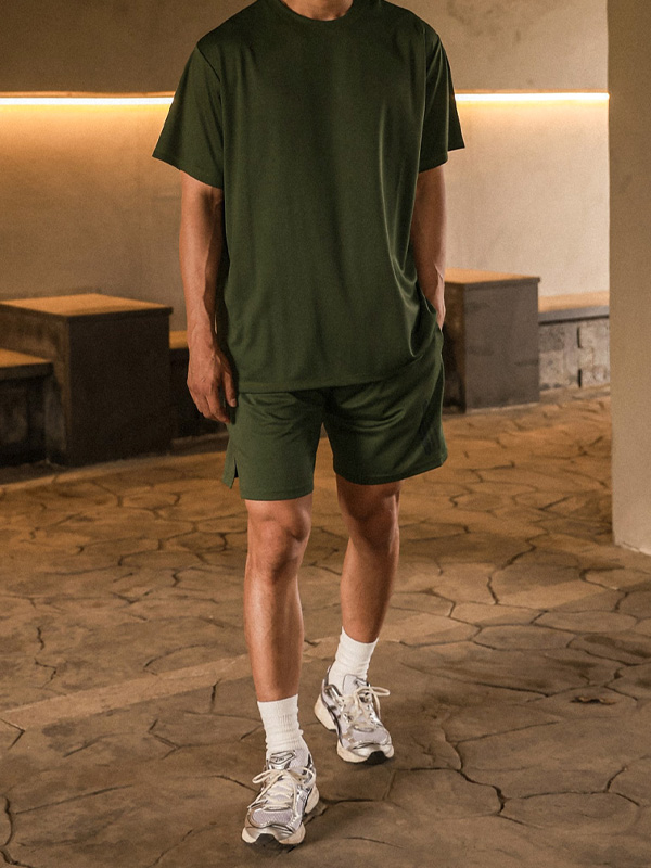 (M-6XL)<br>폼페이 メッシュ半袖Tシャツ<br><font color="#072c81"><B>[ W.DNA ]</B></font>