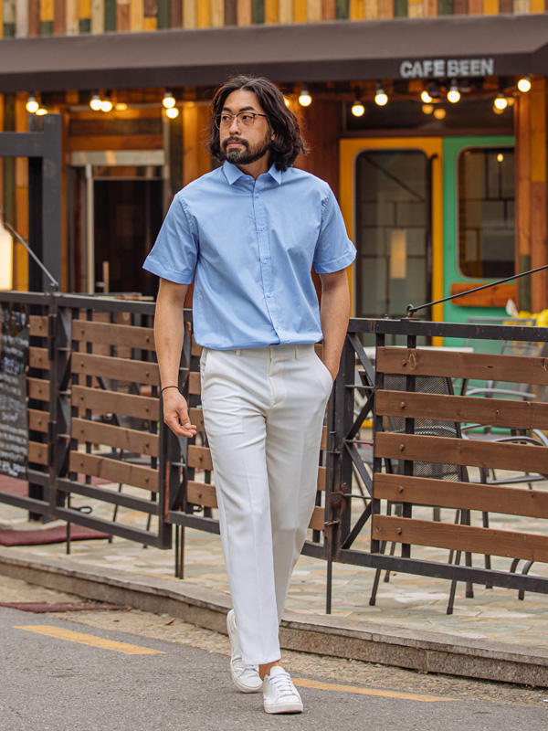 (M-7XL)<br>안드로 半袖シャツ