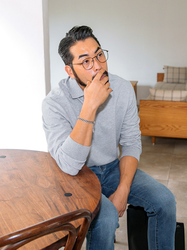 (L-6XL)<br>페그 긴팔카라티