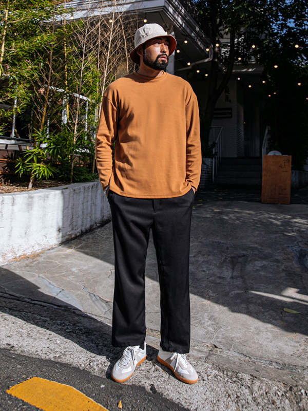 (M~4XL)<BR>래펀 バックバンディング 와이드슬랙스37