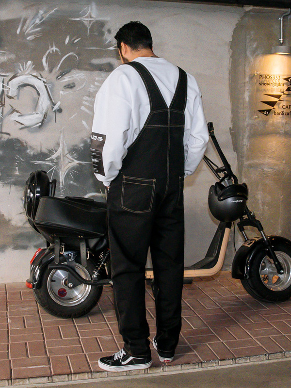 (L-5XL)<BR>보위 サスペンダーパンツ