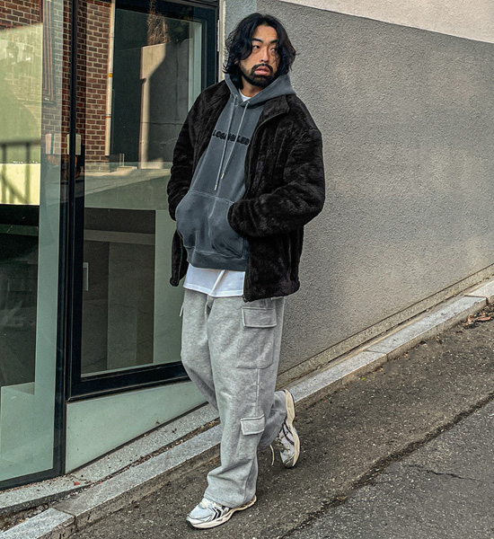 (XL-5XL)<BR>카길 フリース ジップアップ 2160