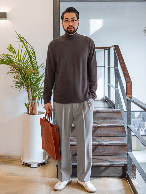 (2XL-5XL)<br>산타리타  半タートルネックニット