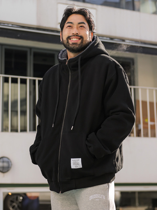 (XL-5XL)<BR>도깨비 フードジップアップ