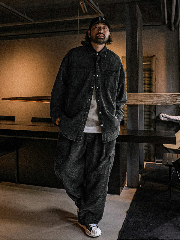 (XL-6XL)<br>쥬이카 顔料 골덴셔츠