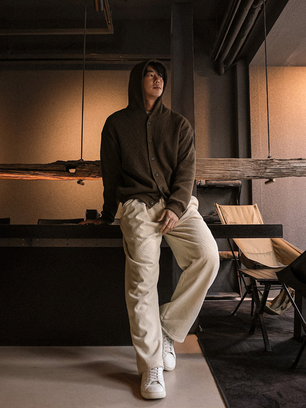 (XL-4XL)<BR>라즈가드 フードカーディガン