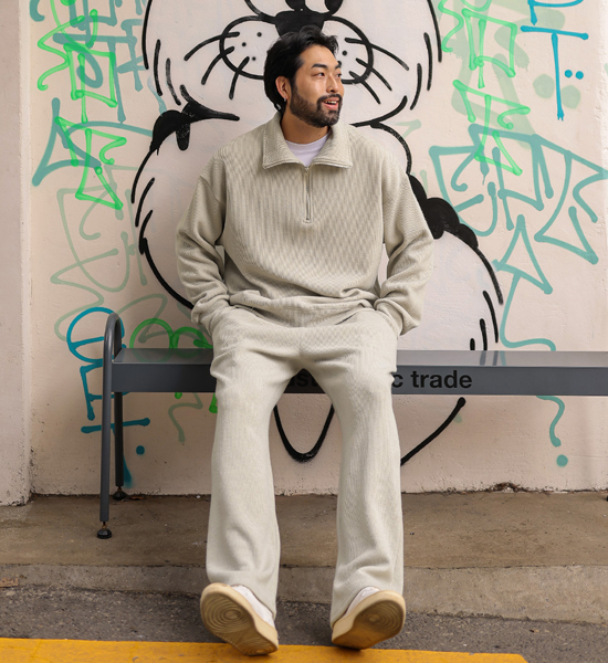 (XL-6XL)<BR>만우티 니트지 トレーニングセット(マンツーマン/ハーフジップアップ+トレーニングパンツ) <br><font color="#cc4533"><B>長さを選択  상(基本的な,ロング+6m)</B></font> <br><font color="#cc4533"><B>長さを選択  하(基本的な,ロング+10cm)</B></font>