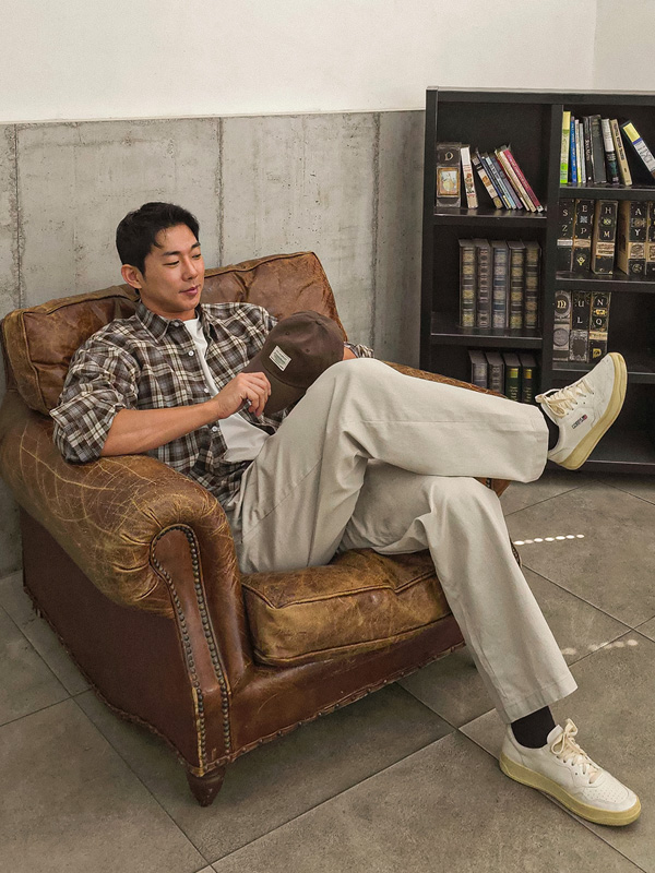 오로미아 チェック柄のシャツ 10018