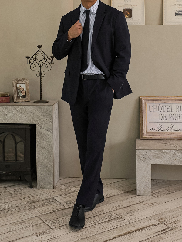 (M-4XL)<BR>두브라바 ジャケット+그루바니 標準フィット サイドバンド スレックス