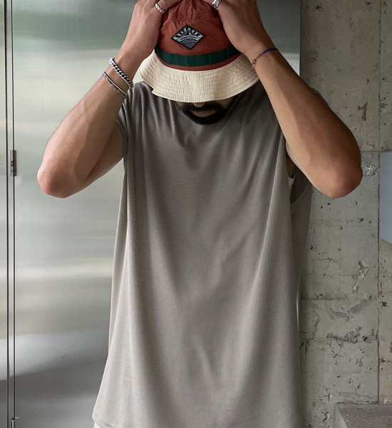 (XL-6XL)<BR>피자비 와플세트(袖なし/半そでティー+バンディング半ズボン)