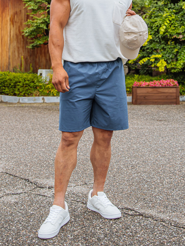 (L-5XL)<BR>뉴키로 밴딩반바지<br><font color="#072c81"><B>【 W.DNA 】</B></font>