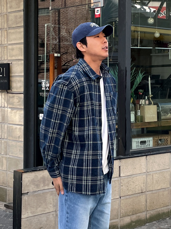 (L-5XL)<br>핀토나 チェック柄のシャツ