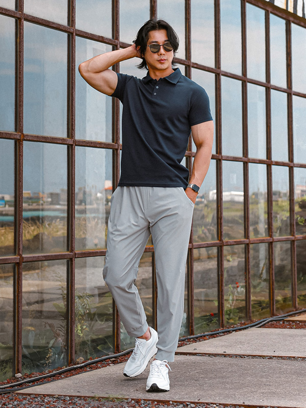 (L-6XL)<BR>치야다 ジョガーバンディングパンツ<br><font color=