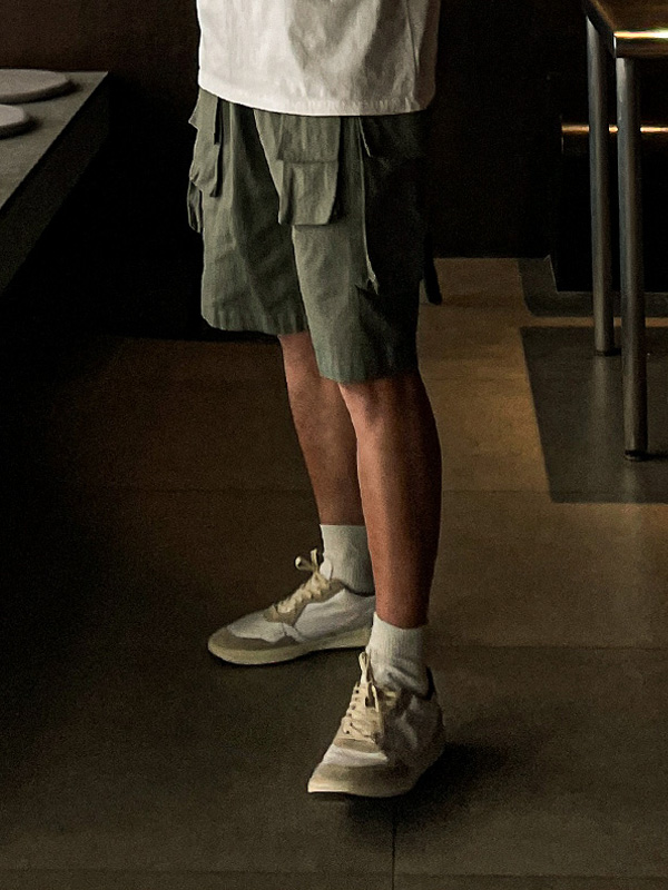 (M-5XL)<BR>세르보 7부 カーゴバンディングパンツ 1612