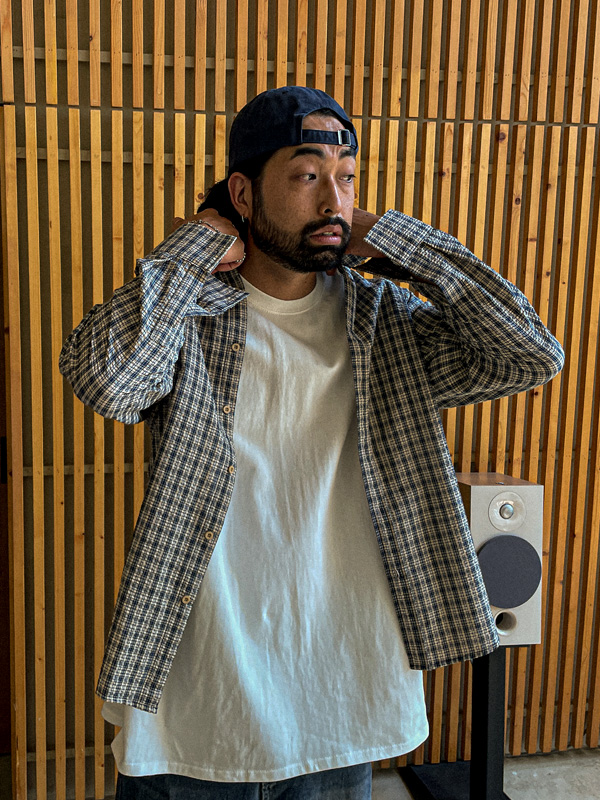 (L-4XL)<br>말리크 チェック柄のシャツ 634